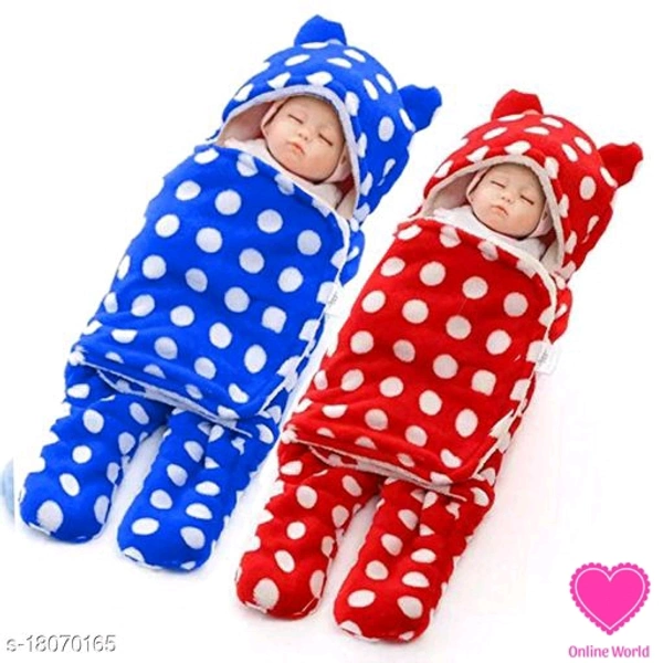 Trendy Baby Blanket - Free Size (Length Size: 27 in, Width Size: 30 in) 