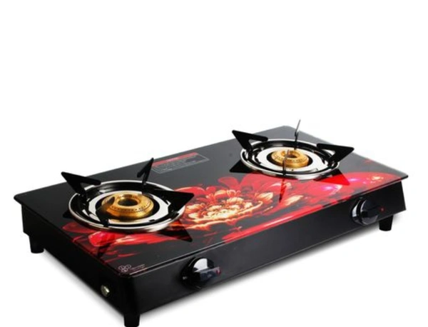 Goodfame Goodflame 2 burner ms nano plus digital gas stove with cast iron burner - Product Breadth: 27 CmProduct Height: 9 CmProduct Length: 57 Cm