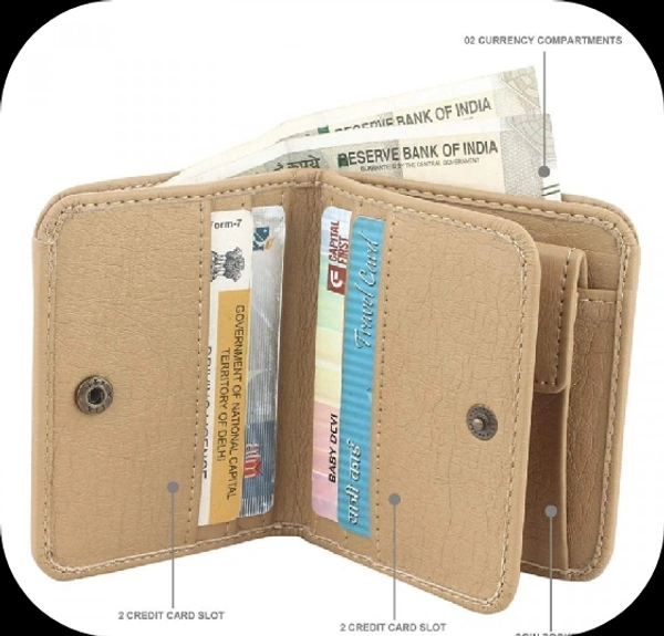 Stylish Men Wallets - Size (Length Size: 8 cm, Width Size: 11 cm) 