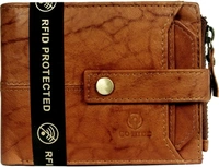 Beautiful Wallet - GO HIDE Men Brown Genuine Leather WalletColor: BrownCard Slots: 9Wallet Type: WalletDimensions: 2 mm