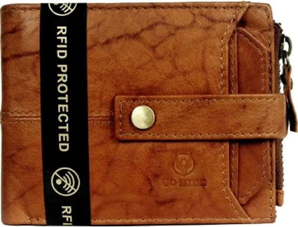 Beautiful Wallet - GO HIDE Men Brown Genuine Leather WalletColor: BrownCard Slots: 9Wallet Type: WalletDimensions: 2 mm