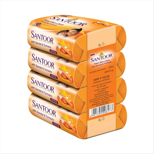 Santoor Skin Care Soap 4*150g 