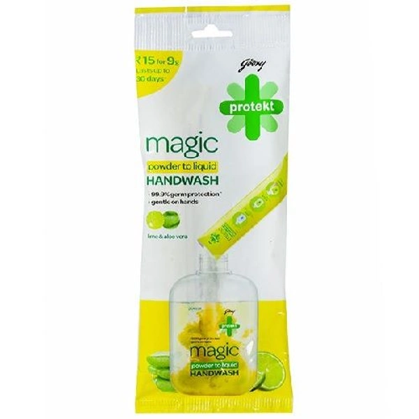 Godrej Magic Lime & aloe Vera Powder To Liquid Hand wash 9g
