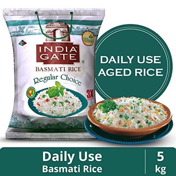 India Gate Basmati Regular Choice Basmati Rice 5 Kg
