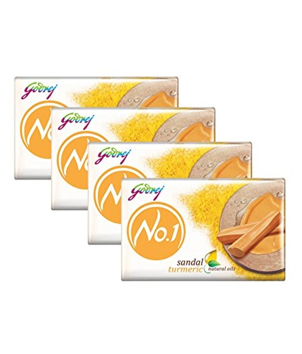 Godrej No.1 Sandal & Turmeric Soap 4*150g