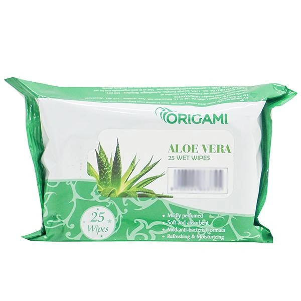 Origami Aloe Vera Wet Wipes 25N