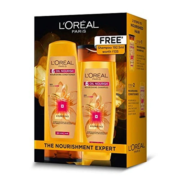 L'Oreal Paris 6 Oil Nourish Shampoo+ Conditioner 640ml