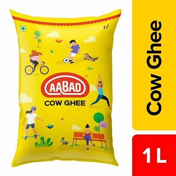 Aabad Cow Ghee Pouch 1L