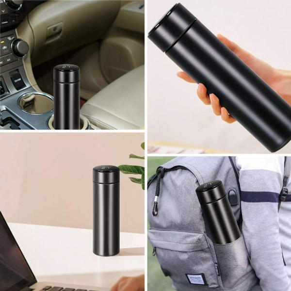 Smart Vacuum Insulated Water Bottle with LED Temperature Display