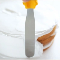  3-in-1 Multi-function Stainless Steel Cake Icing Spatula Knife Set of 3 Pieces (Multicolour)