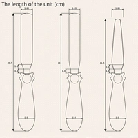  3-in-1 Multi-function Stainless Steel Cake Icing Spatula Knife Set of 3 Pieces (Multicolour)