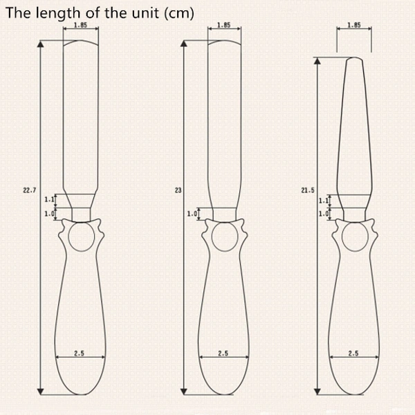  3-in-1 Multi-function Stainless Steel Cake Icing Spatula Knife Set of 3 Pieces (Multicolour)