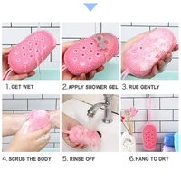 Silicone Bubble Bath SPA Super Soft Body Scrubbing Brush