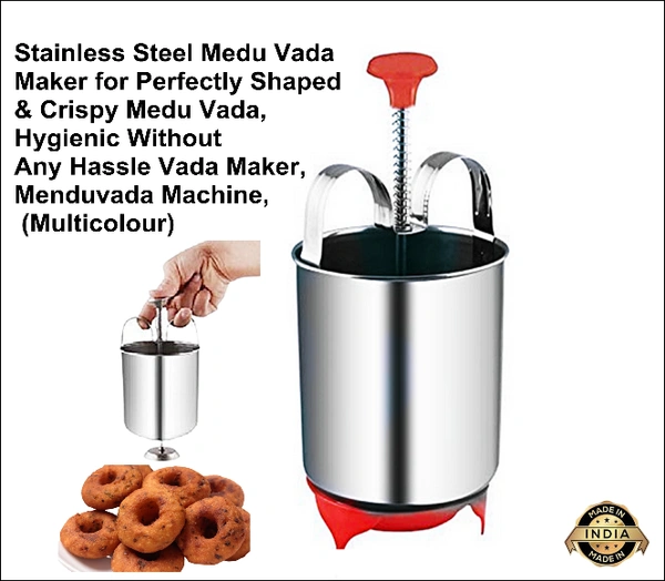 Stainless Steel Medu Vada Maker for Perfectly Shaped & Crispy Medu Vada, Hygienic Without Any Hassle | Vada Maker | Menduvada Machine 