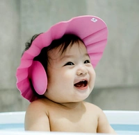 Adjustable Safe Soft Bathing Baby Shower Cap Wash Hair for Children Baby Eye Ear Protector (Multi Color) 