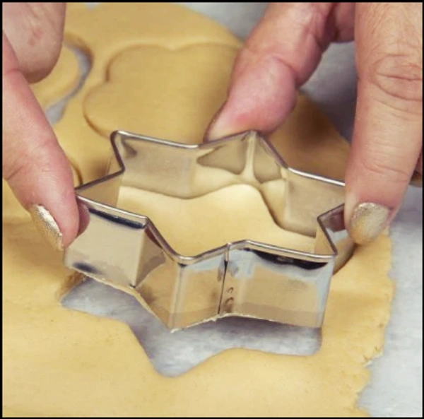 Cookie Cutter 12Pcs/Set Pastry Fruit Molds Stainless Steel Heart Flower Round Star Biscuit Mould Fondant Cutting Cutters Mould (Set-1)