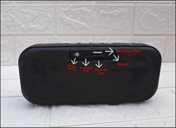 PREMIUN WIRELESS SPEAKER Wireless Bluetooth Ultra High Bass Boost Sound Rechargeable Multimedia Power Portable Speaker USB, SD Card, AUX, & Call Function.  