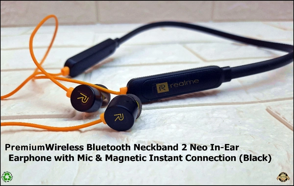 Realme Buds Wireless 2 Neo (Black) Earphones , Bass Boost+ & Magnetic Instant Connection 