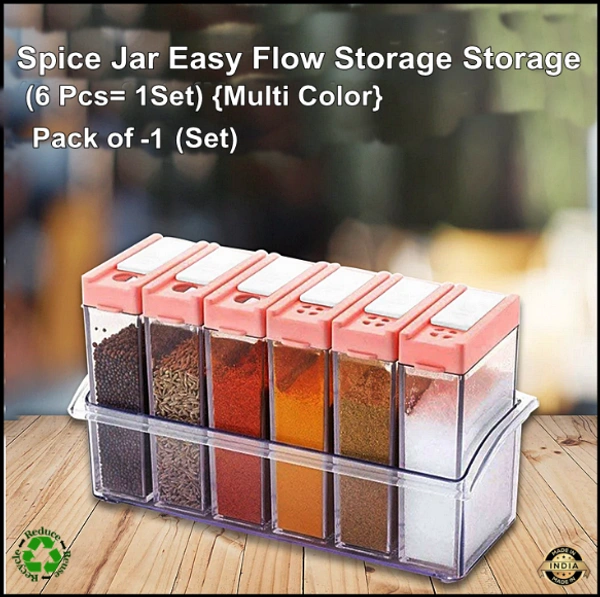 Spice Jar Easy Flow Storage Spice Jars & Shakers [Pack of 1] 