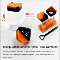 Multipurpose Masala/Spice Rack Container - Set of 2 Pcs (MUlti Color) 