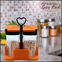 Multipurpose Masala/Spice Rack Container - Set of 2 Pcs (MUlti Color) 