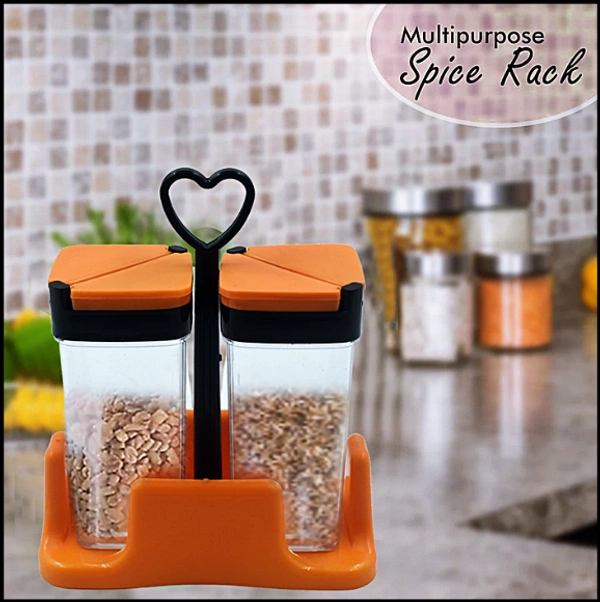 Multipurpose Masala/Spice Rack Container - Set of 2 Pcs (MUlti Color) 