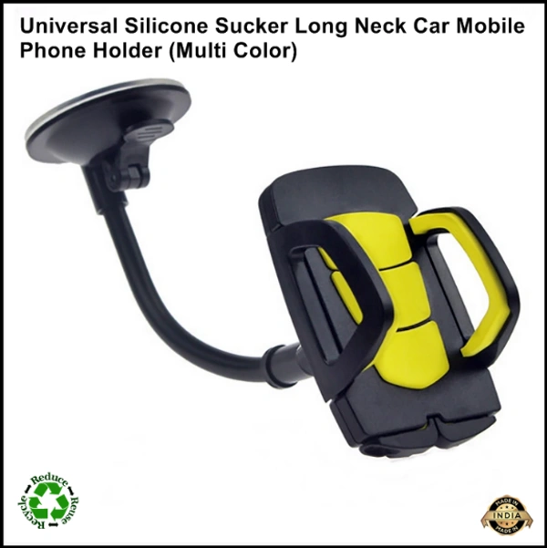 Universal Silicone Sucker Long Neck Car Mobile Phone Holder Mount Stand Ultimate Reusable Suction Cup with 360 Degree Rotation for Car Windshield Dashboard 