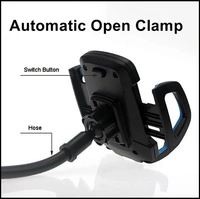 Universal Silicone Sucker Long Neck Car Mobile Phone Holder Mount Stand Ultimate Reusable Suction Cup with 360 Degree Rotation for Car Windshield Dashboard 