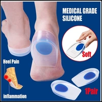 Gel Heel cups Silicon Heel Pad for Heel Ankle Pain, Heel Spur Shoe Support Pad for Men and Women Shock Cushion Pad for Heels Cushion Heel(BLUE) 