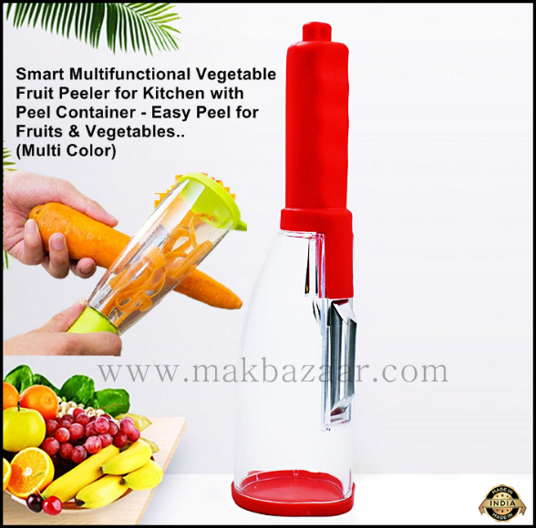 Multicolor Plastic SMART PEELER WITH CONTAINER, For Kitchen