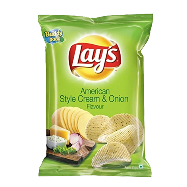 Lays Potato Chips - Calm Cream & Onion Flavour - 30 gm