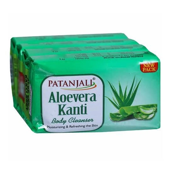 Patanjali PATANJALI Aloevera Kanti Body Cleanser 75g × 4N