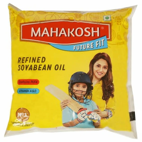 MAHAKOSH Refined Soyabean Oil Pouch - 500ml