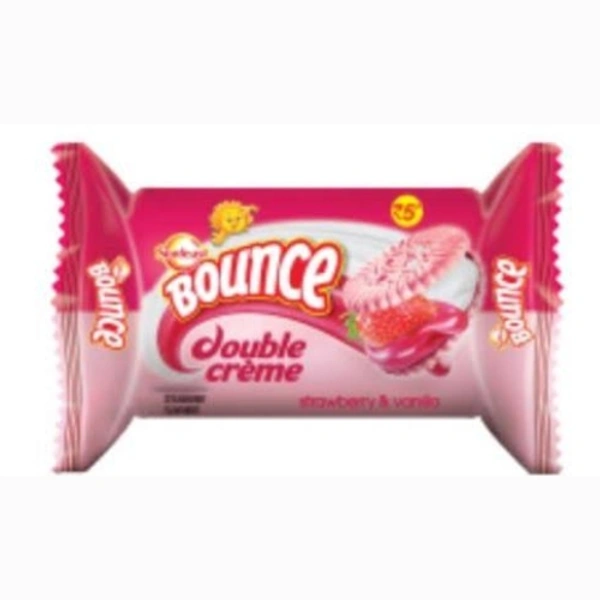 Sunfeast Bounce Double Cream Strawberry & Vanila - 35g