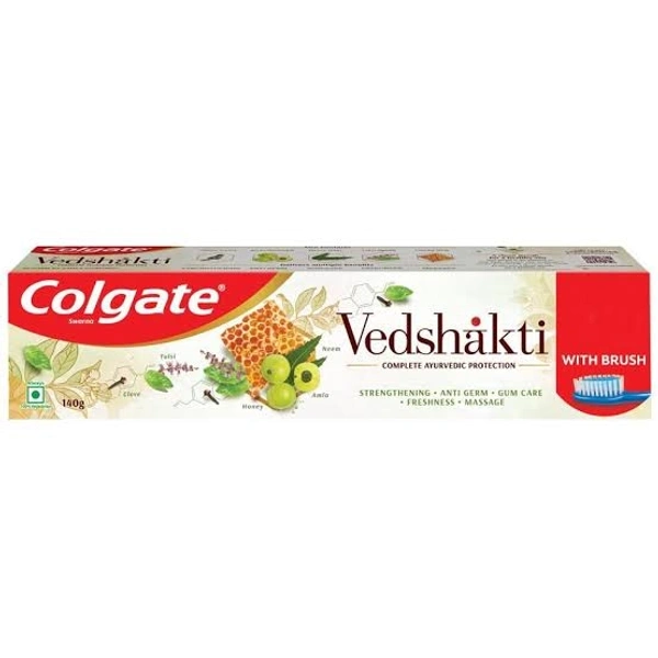 Colgate Vedshakti Toothpaste - Anti-germ, Gum Care, Freshness - 140g