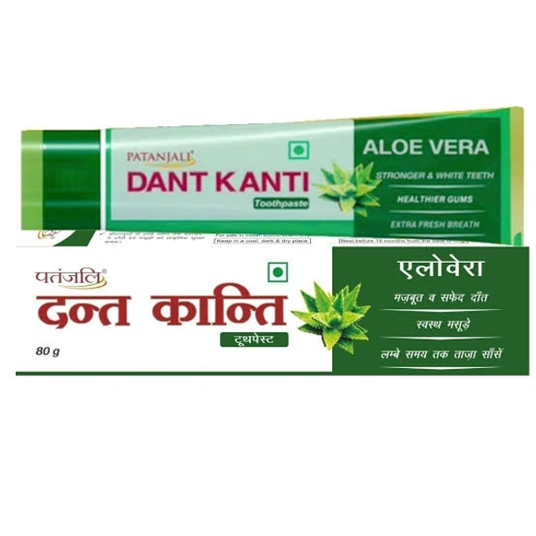 Patanjali Dant Kanti Aloe Vera Tooth Paste - 80g