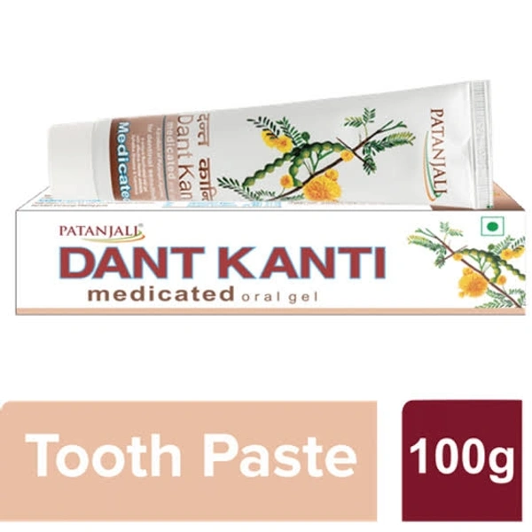 Patanjali Dant Kanti Medicated Oral Gel Toothpaste - 100g