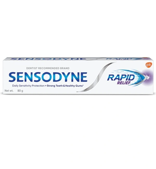 Sensodyne Rapid Relief Toothpaste for Sensitive Teeth - 80g