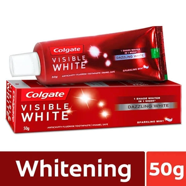 Colgate Visible White Toothpaste - Sparkling Mint - 50g