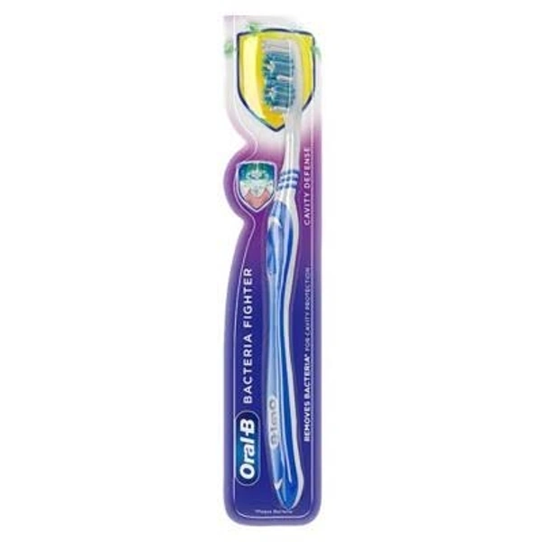 ORAL-B  CAVITY DEFENSE BACTERIAL FIGHTER SOFT TOOTHBRUSH - 1 Pc