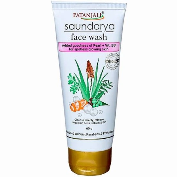 Patanjali Saundarya Face Wash - 100g
