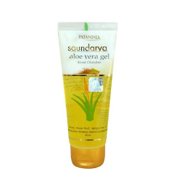 Patanjali Saundarya Aloe Vera Gel Kesar Chandan - 60 ml