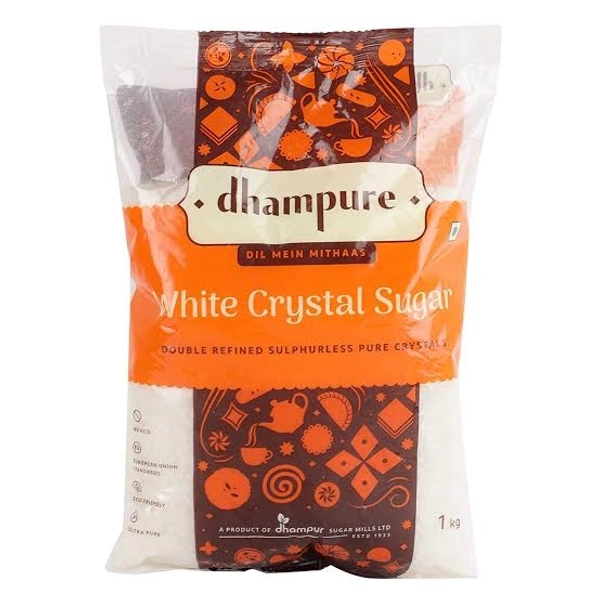 Dhampure White Crystal Sugar - 1kg