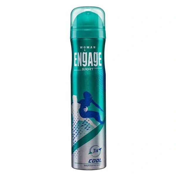 Engage Sport Cool Deodorant for Women, Citrus and Spicy - 150 ml