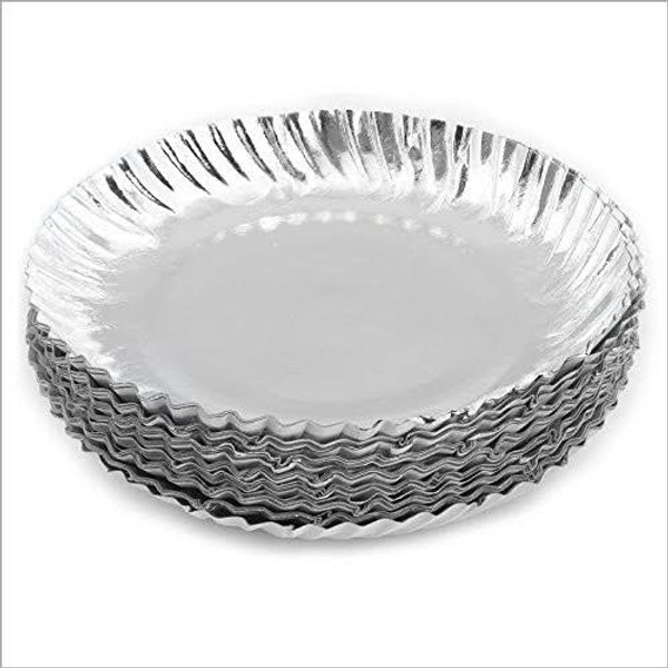 Disposable Silver Paper Plate - 1pk