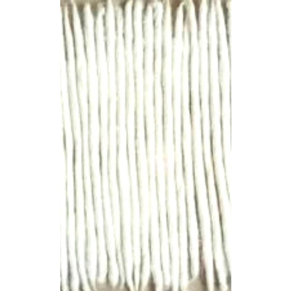 Hand Made White Cotton Long Diya Batti (Wicks) for Puja 