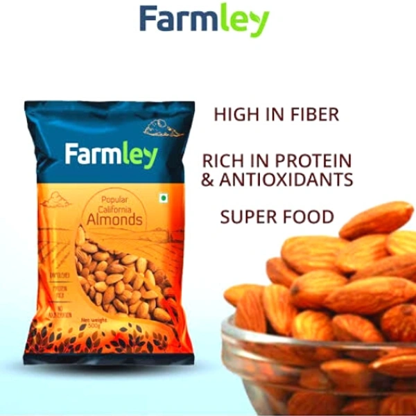 Farmley Popular California Almonds - 500g