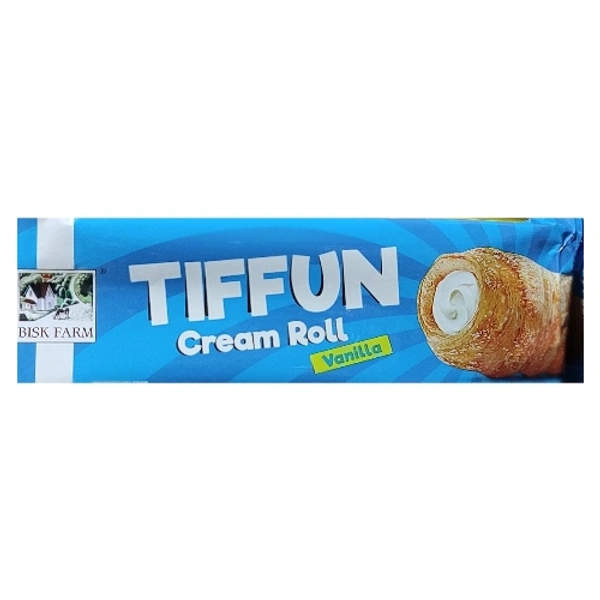 Bisk Farm Tiffun Cream Roll Vanilla Flavour - 50g