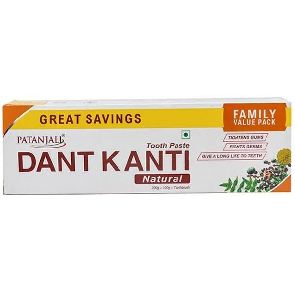 Patanjali Dant Kanti Family Pack Toothpaste Combo - 300g