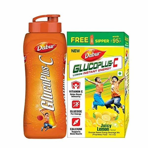 Dabur Glucoplus C Instant Energy Drink Lemon - 500g